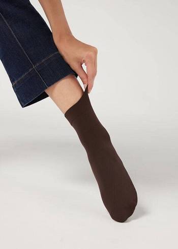 Ponozky Calzedonia 50 Denier Soft Touch Kratke Damske Káva | SK2326MA